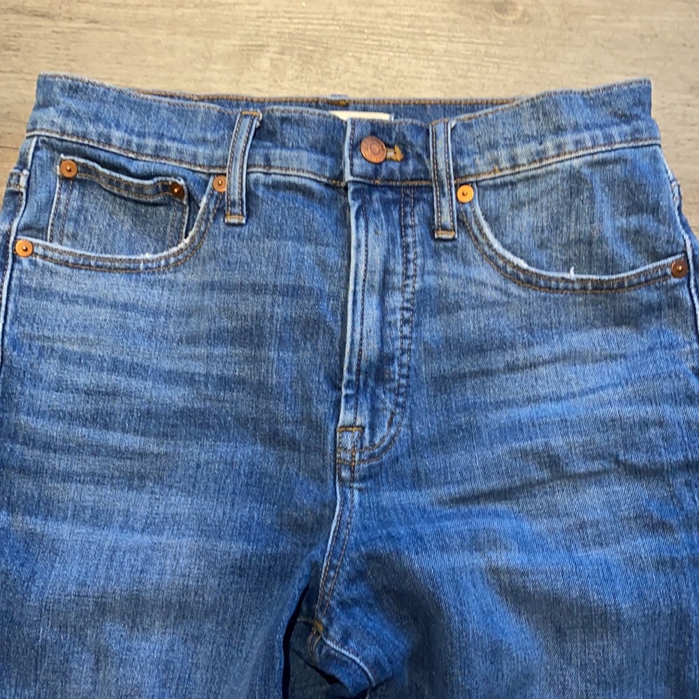 Madewell blue vintage ankle crop jeans